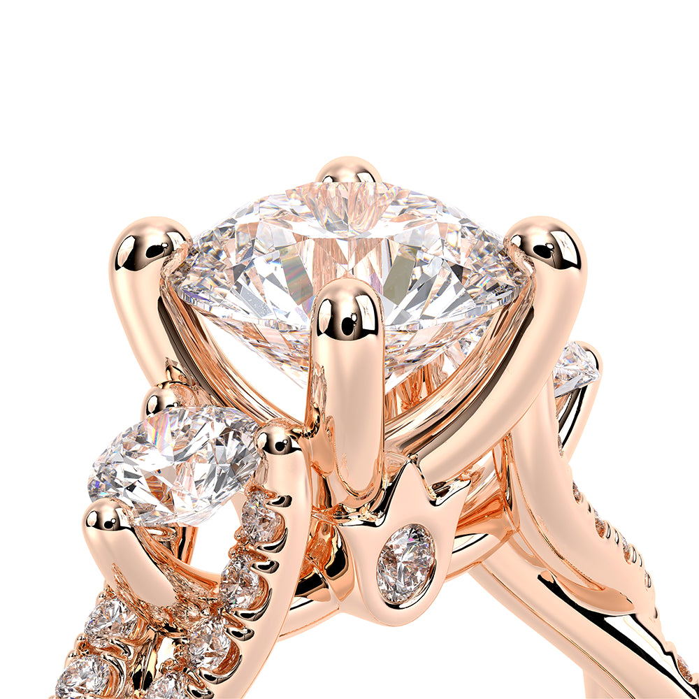 Renaissance-962-3R12-18K Rose Gold Round