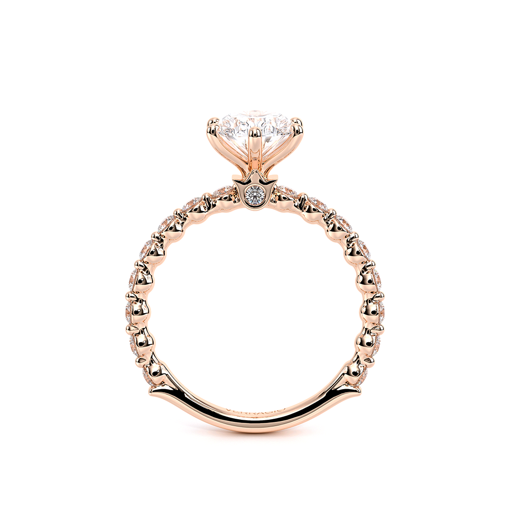 Verragio Pave Oval Engagement Ring