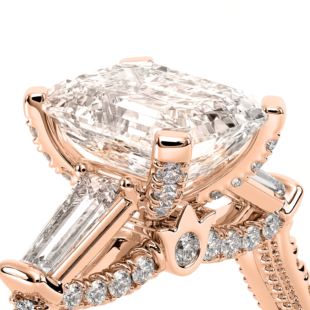 Renaissance-991EM15-14K Rose Gold Emerald