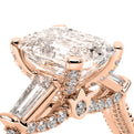 Renaissance-991EM15-18K Rose Gold Emerald