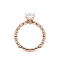 Renaissance-989EM25-14K Rose Gold Emerald