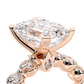Renaissance-989EM25-14K Rose Gold Emerald