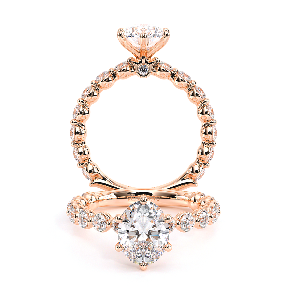 Verragio Pave Oval Engagement Ring
