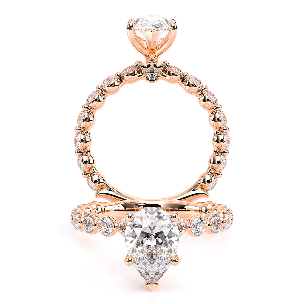 Verragio Pave Pear Engagement Ring