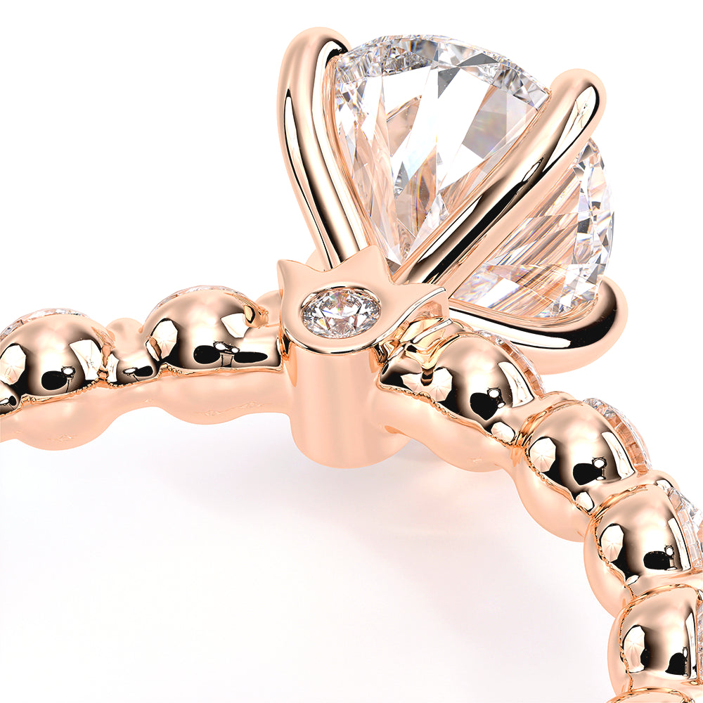 Renaissance-989PS25-14K Rose Gold Pear