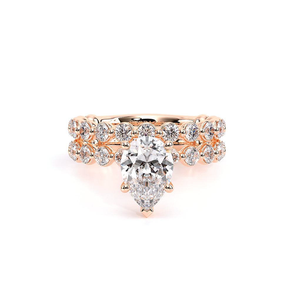 Renaissance-989PS25-14K Rose Gold Pear