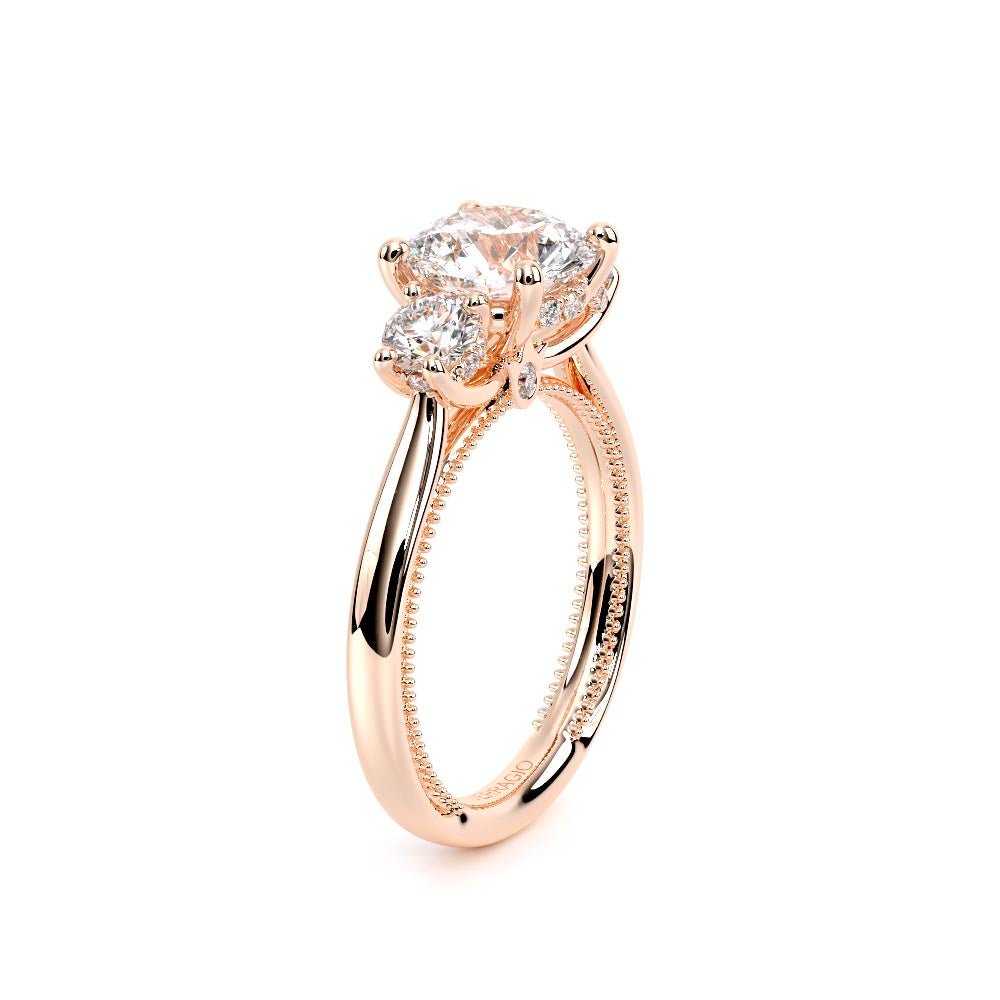 Renaissance-993R-S-14K Rose Gold Round