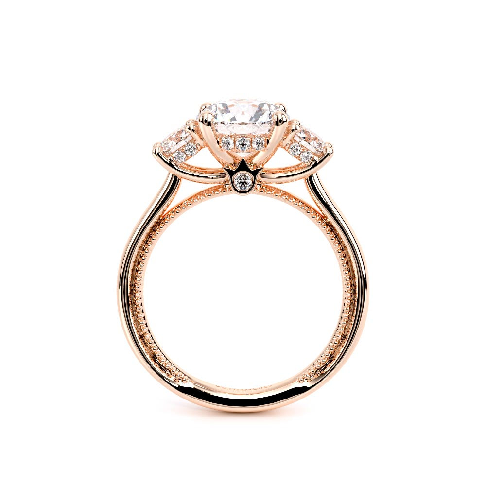 Renaissance-993R-S-14K Rose Gold Round