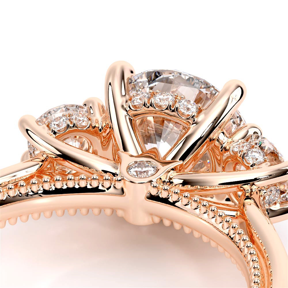 Renaissance-993R-S-14K Rose Gold Round
