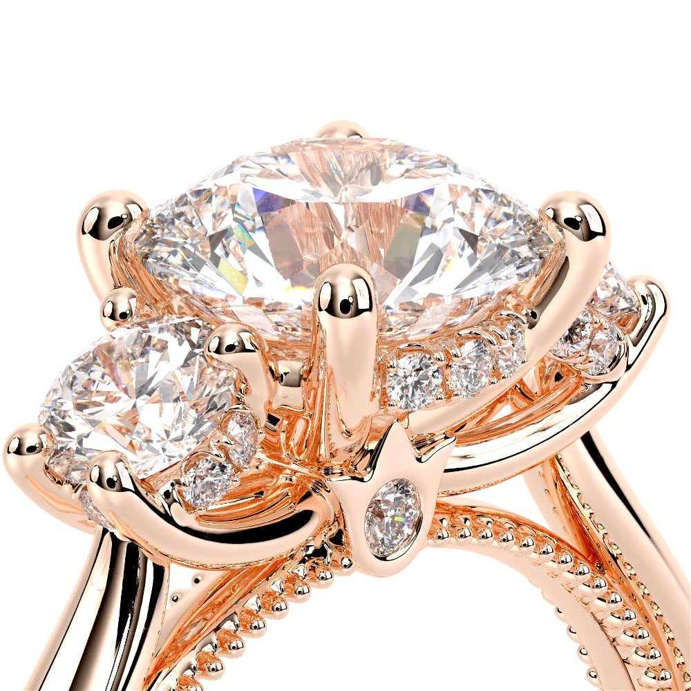 Renaissance-993R-S-14K Rose Gold Round