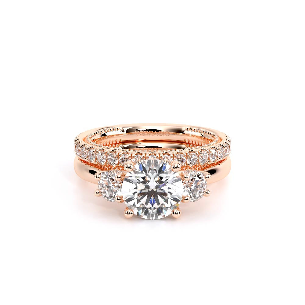 Renaissance-993R-S-14K Rose Gold Round