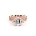 Renaissance-993EM17-18K Rose Gold Emerald
