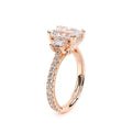 Renaissance-993EM17-18K Rose Gold Emerald