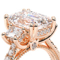 Renaissance-993EM17-14K Rose Gold Emerald