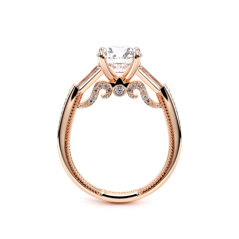 Verragio Three-Stone Round Engagement Ring