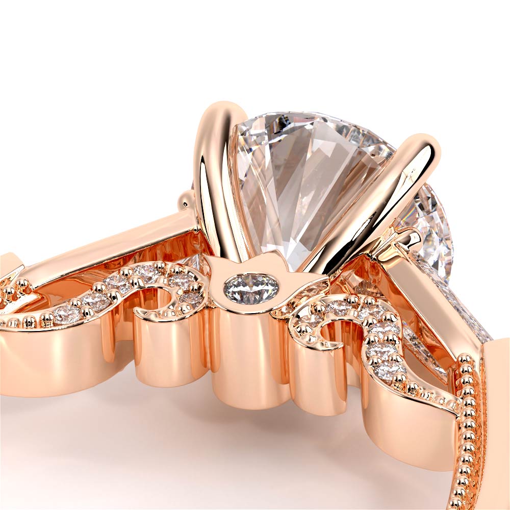 Verragio Three-Stone Round Engagement Ring