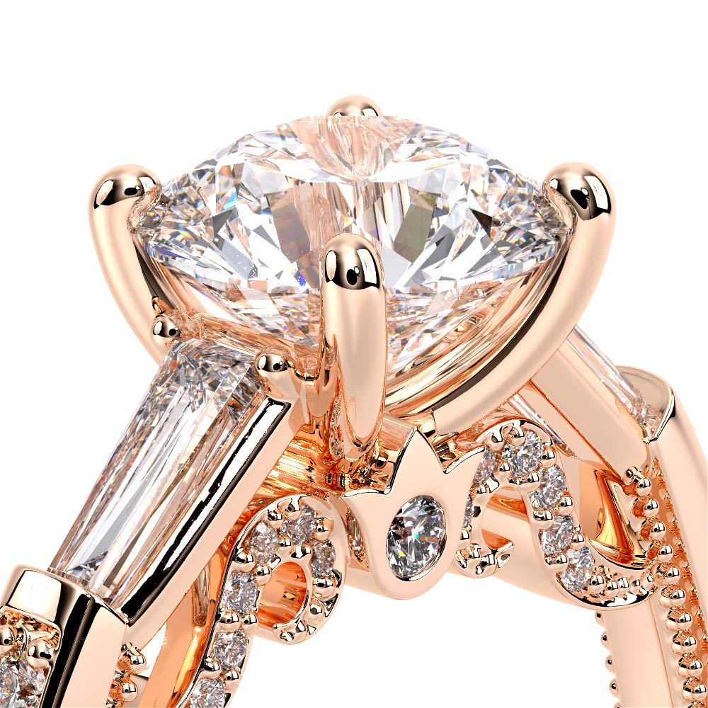 Verragio Three-Stone Round Engagement Ring