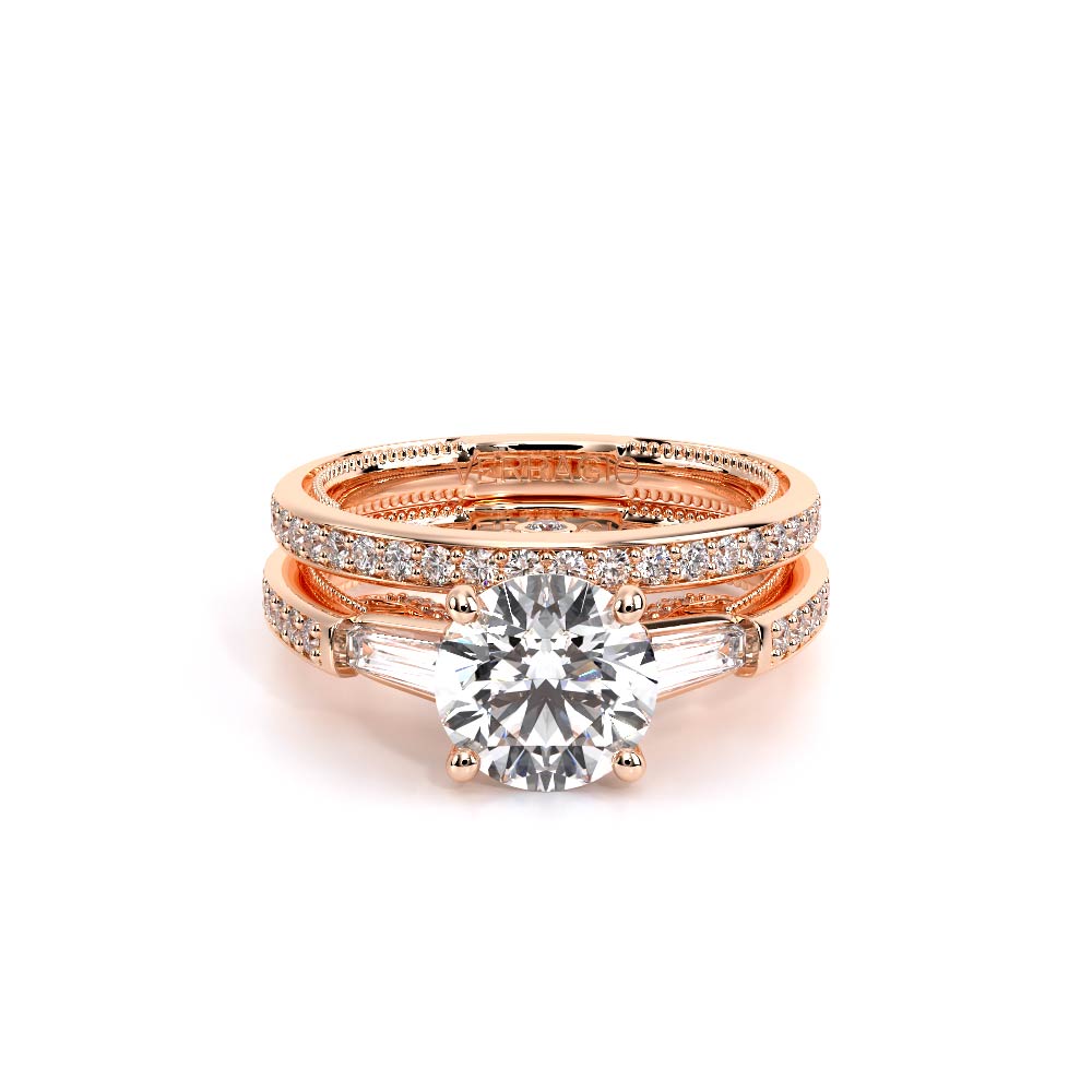 Verragio Three-Stone Round Engagement Ring