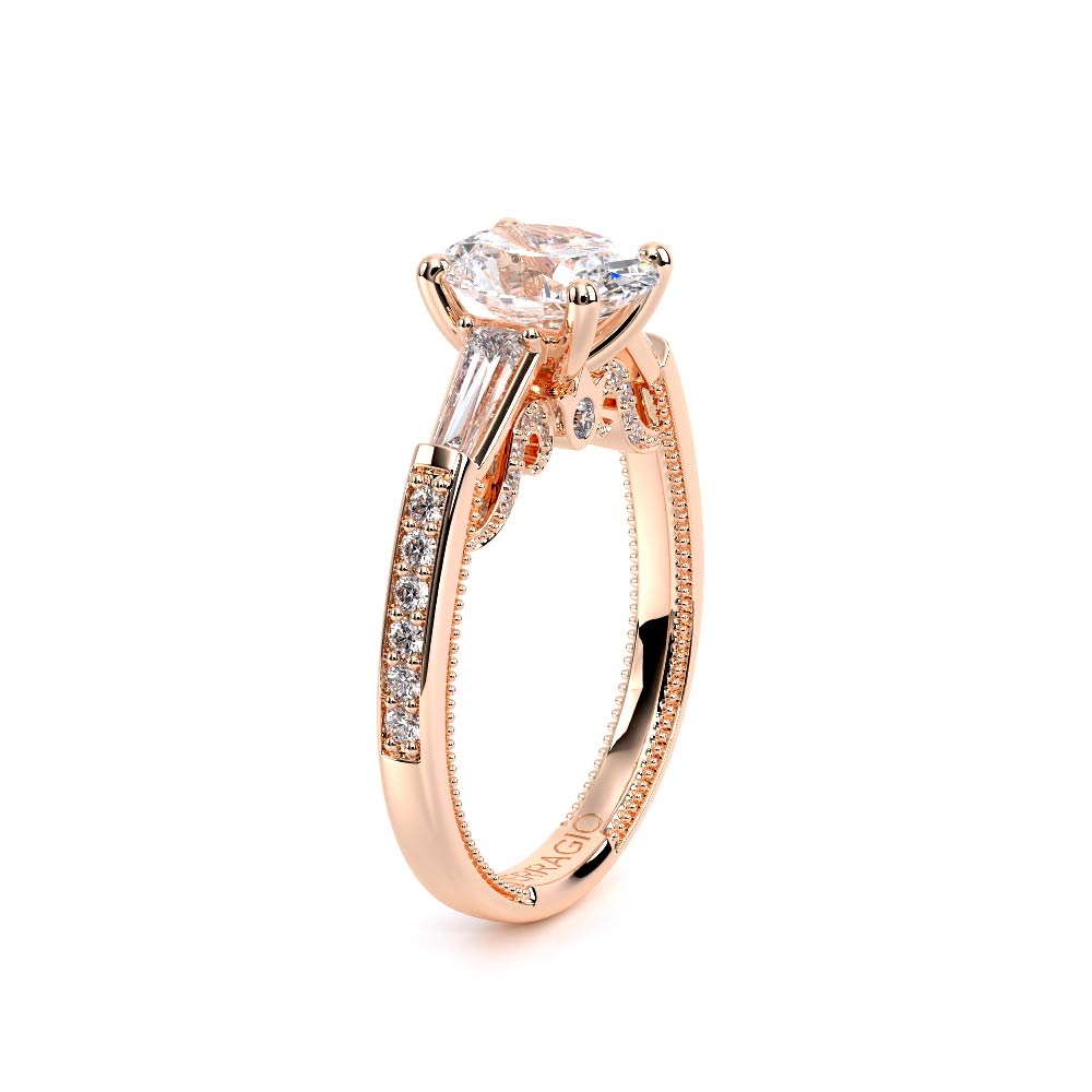 Verragio Three-Stone Oval Engagement Ring