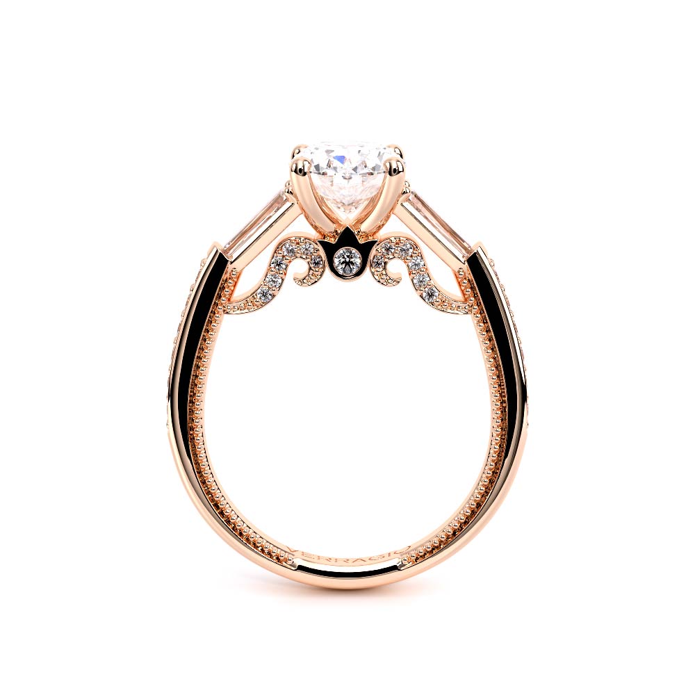 Verragio Three-Stone Oval Engagement Ring