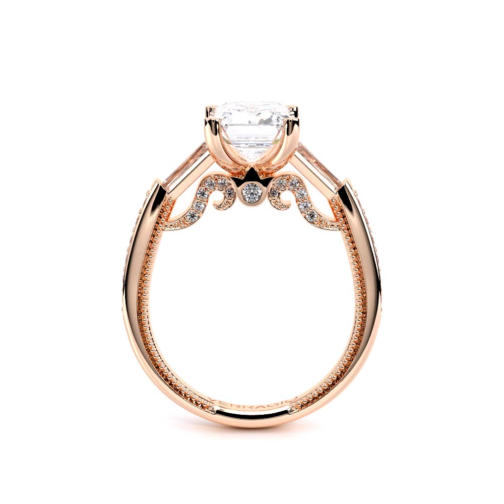 Verragio Three-Stone Emerald Engagement Ring