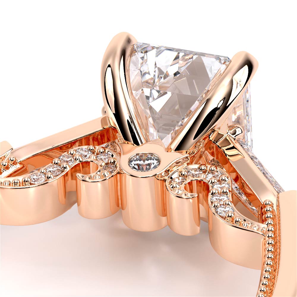 Verragio Three-Stone Emerald Engagement Ring