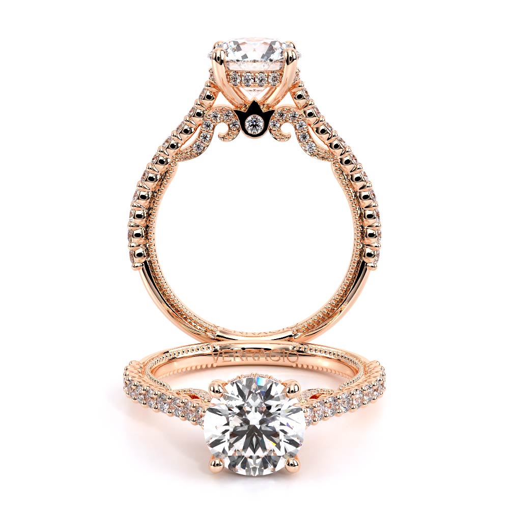 Verragio Pave Round Engagement Ring
