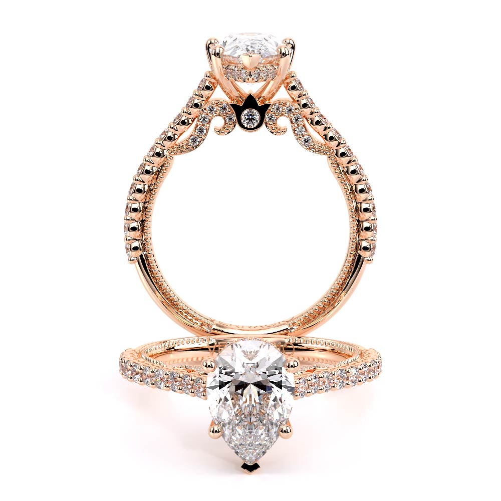 Verragio Pave Pear Engagement Ring