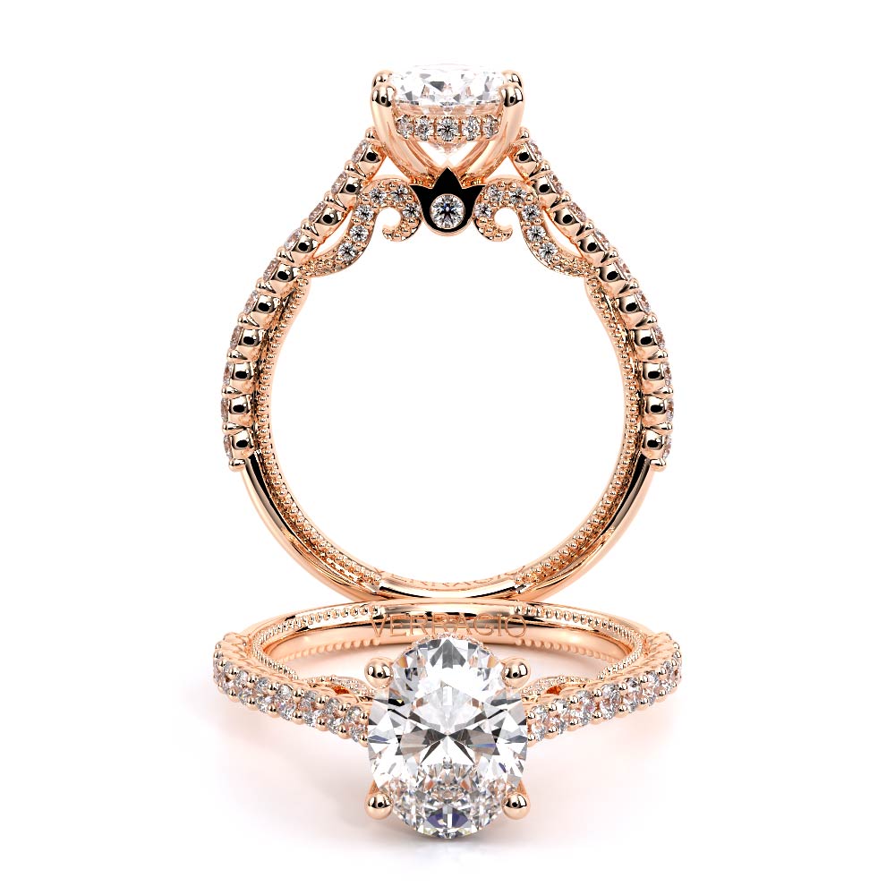 Verragio Pave Oval Engagement Ring