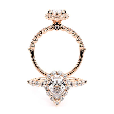 Verragio Halo Pear Engagement Ring
