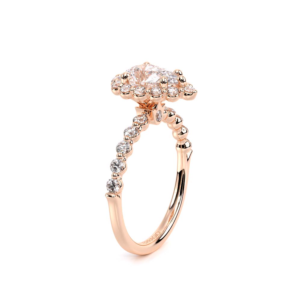 Verragio Halo Pear Engagement Ring