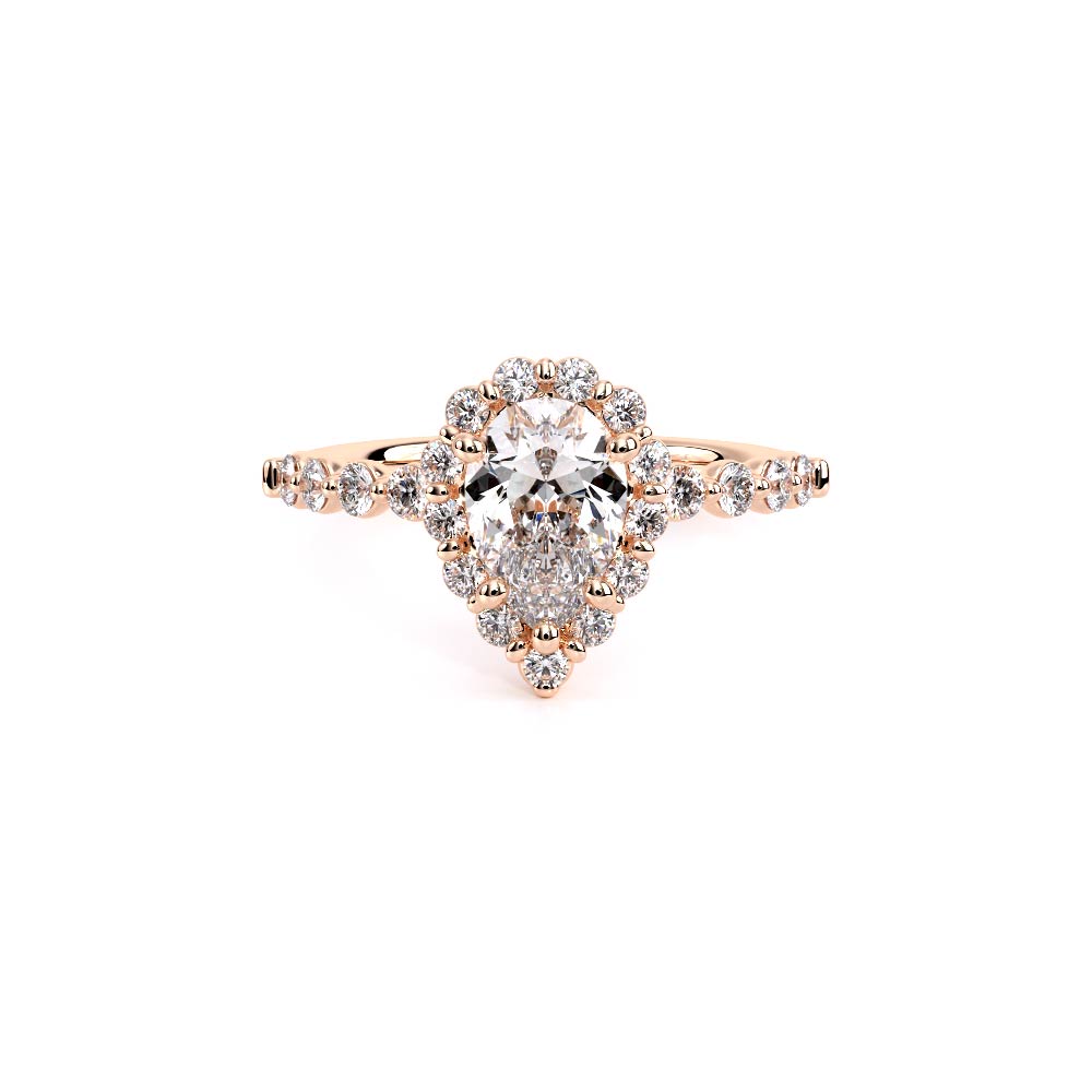 Verragio Halo Pear Engagement Ring