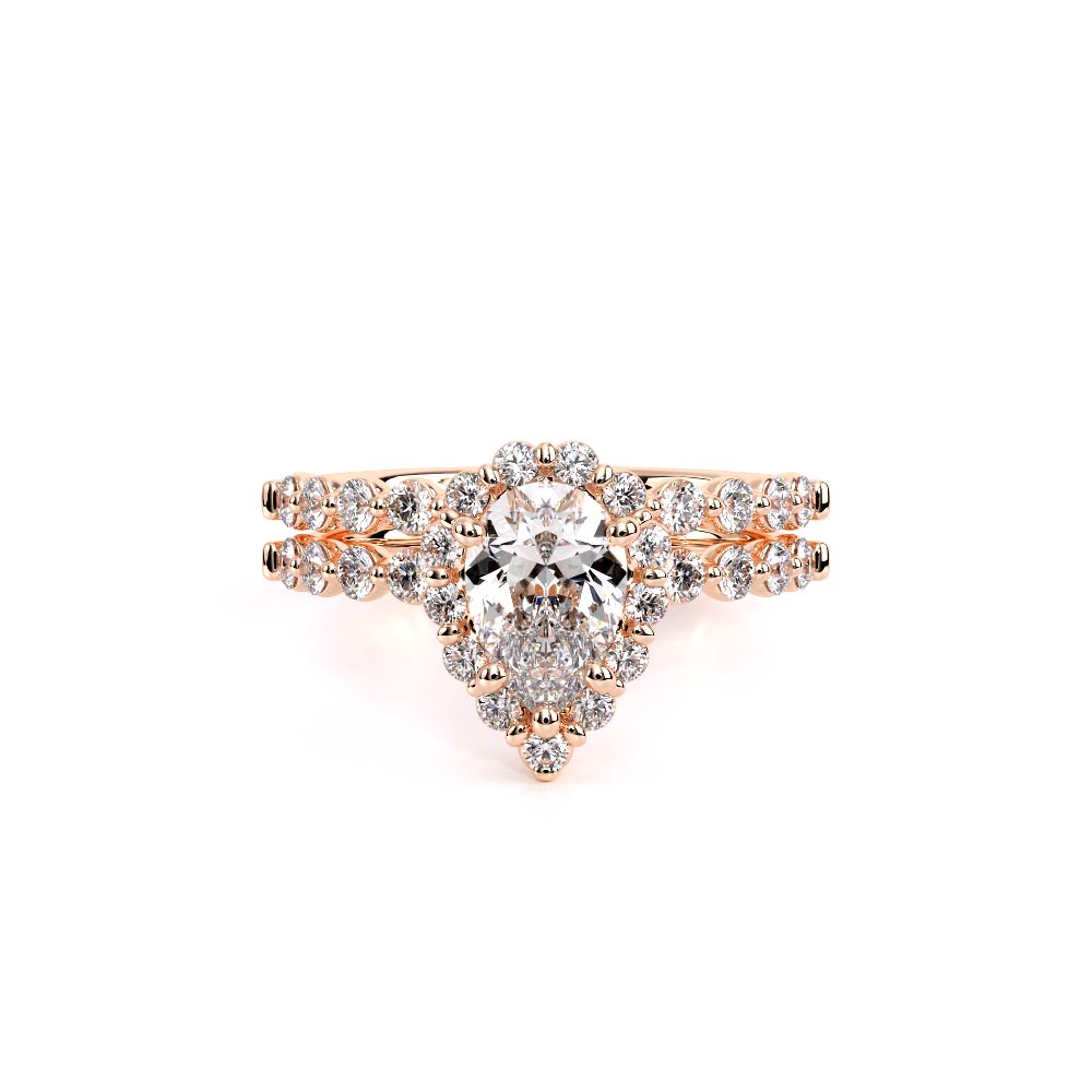 Verragio Halo Pear Engagement Ring