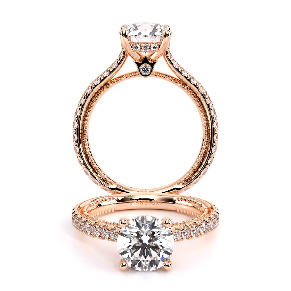 Verragio Pave Round Engagement Ring