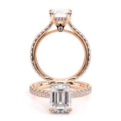 Verragio Pave Emerald Engagement Ring