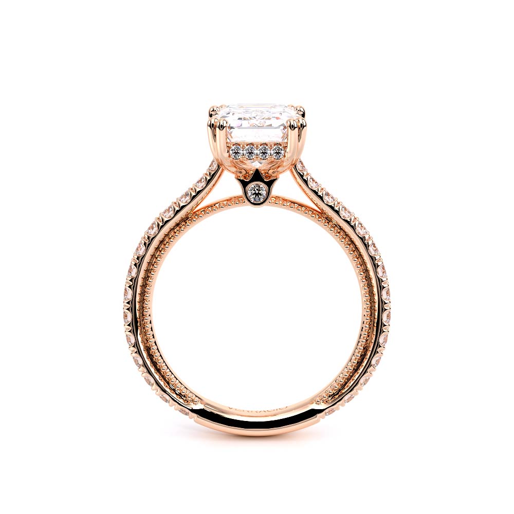 Verragio Pave Emerald Engagement Ring