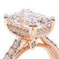 Renaissance-992EM17-18K Rose Gold Emerald