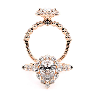 Verragio Halo Pear Engagement Ring