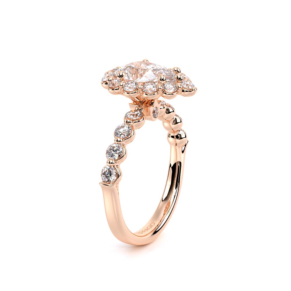Verragio Halo Pear Engagement Ring