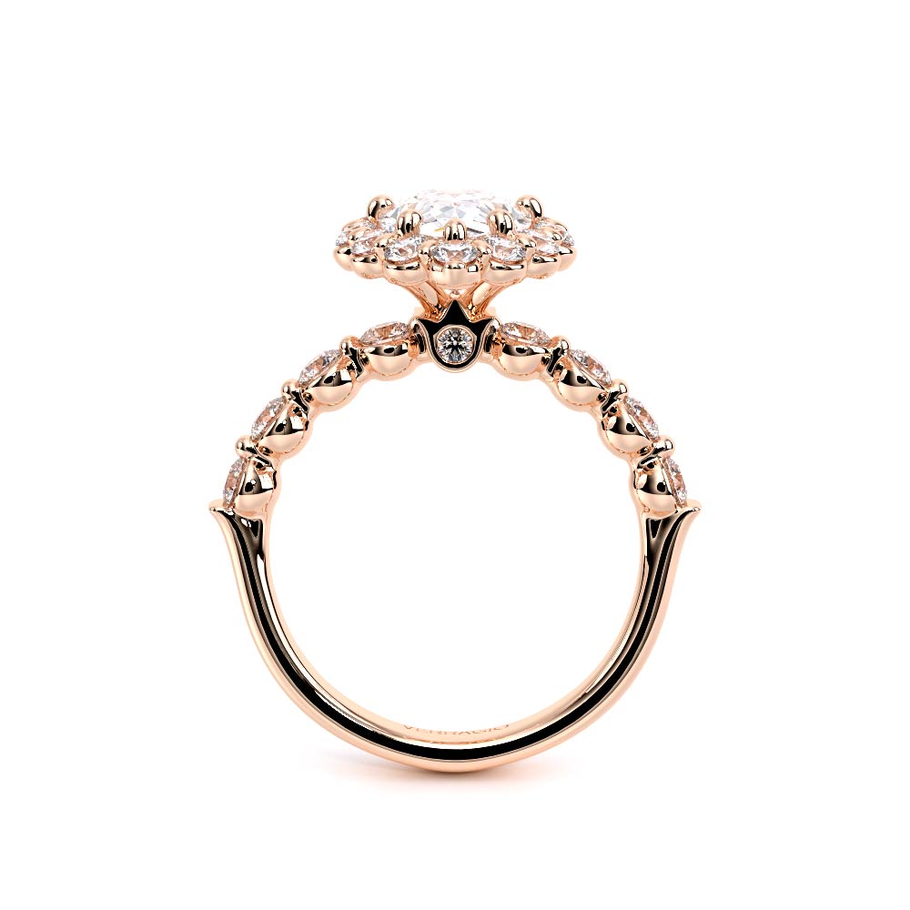 Verragio Halo Pear Engagement Ring