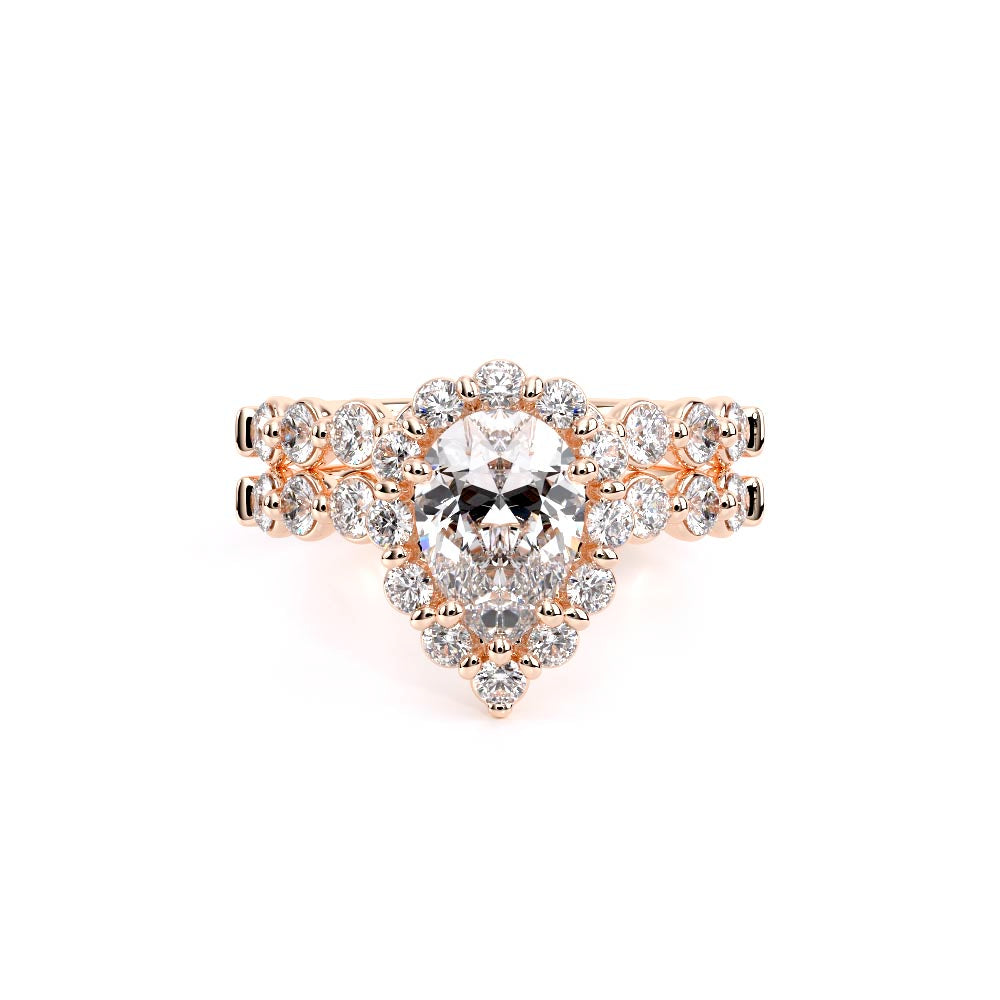 Renaissance-990PS25-14K Rose Gold Pear