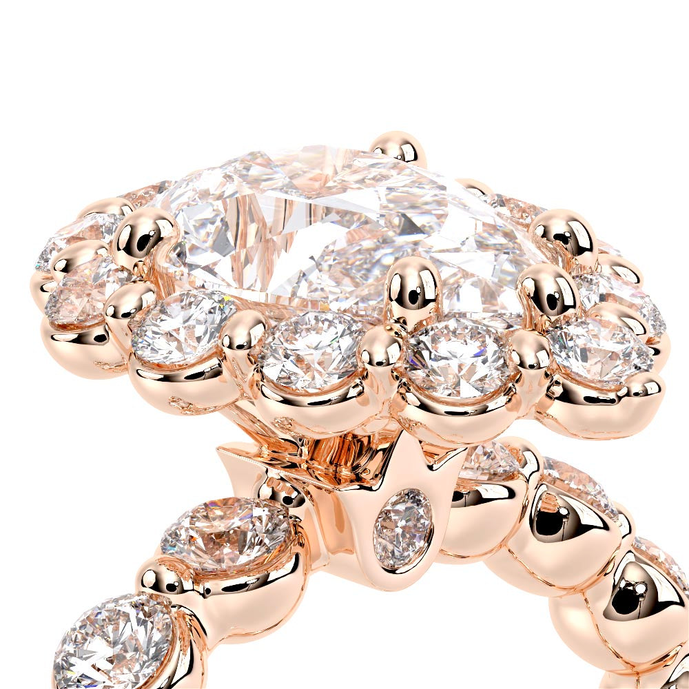 Renaissance-990PS25-14K Rose Gold Pear