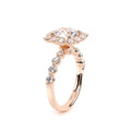 Renaissance-990CU25-14K Rose Gold Cushion