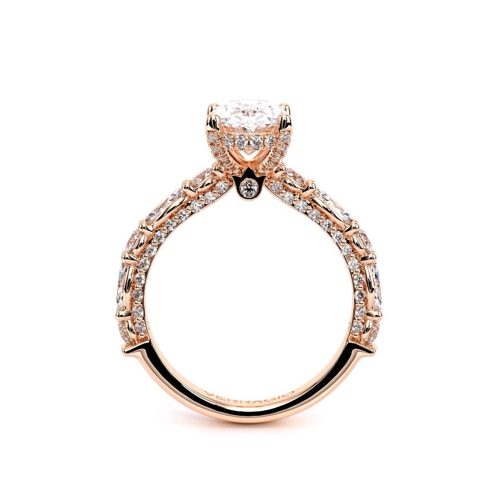 Verragio Pave Oval Engagement Ring