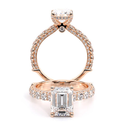 Verragio Pave Emerald Engagement Ring