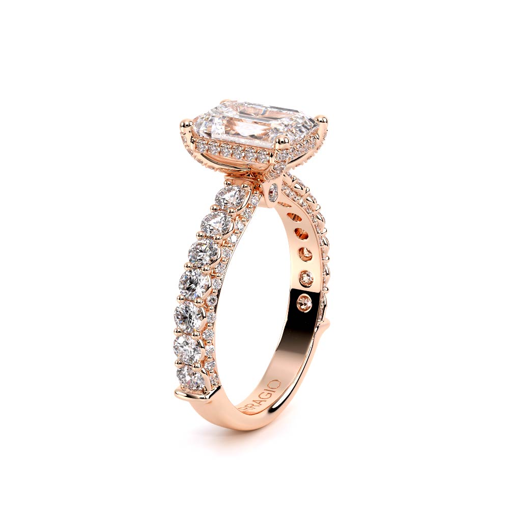 Verragio Pave Emerald Engagement Ring