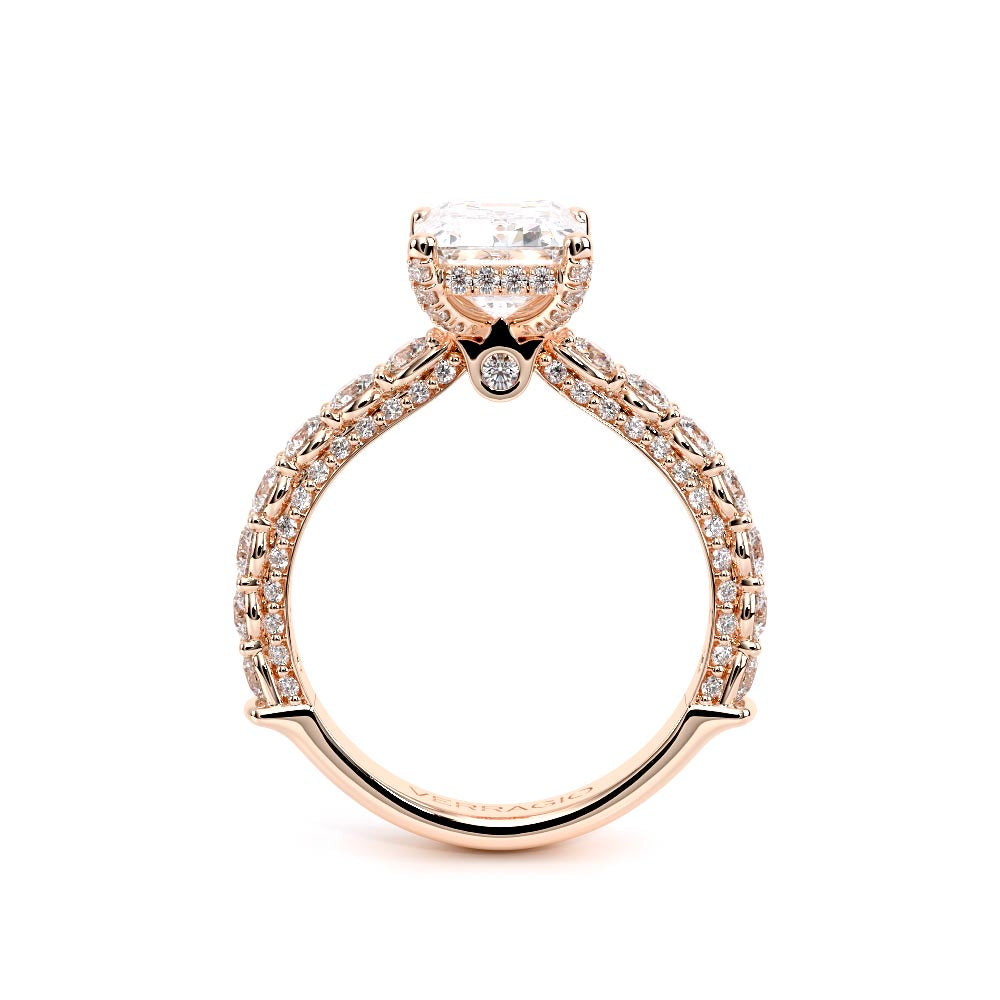Couture-0489EM25-18K Rose Gold Emerald