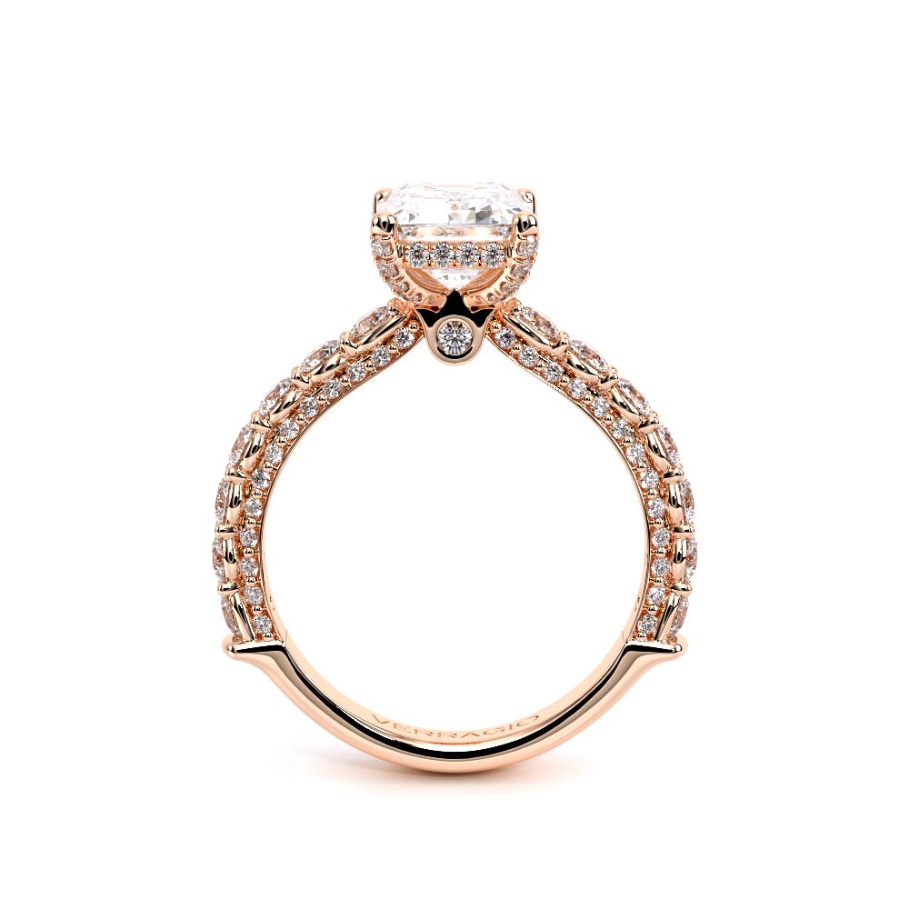 Verragio Pave Emerald Engagement Ring