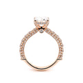 Couture-0489EM25-14K Rose Gold Emerald