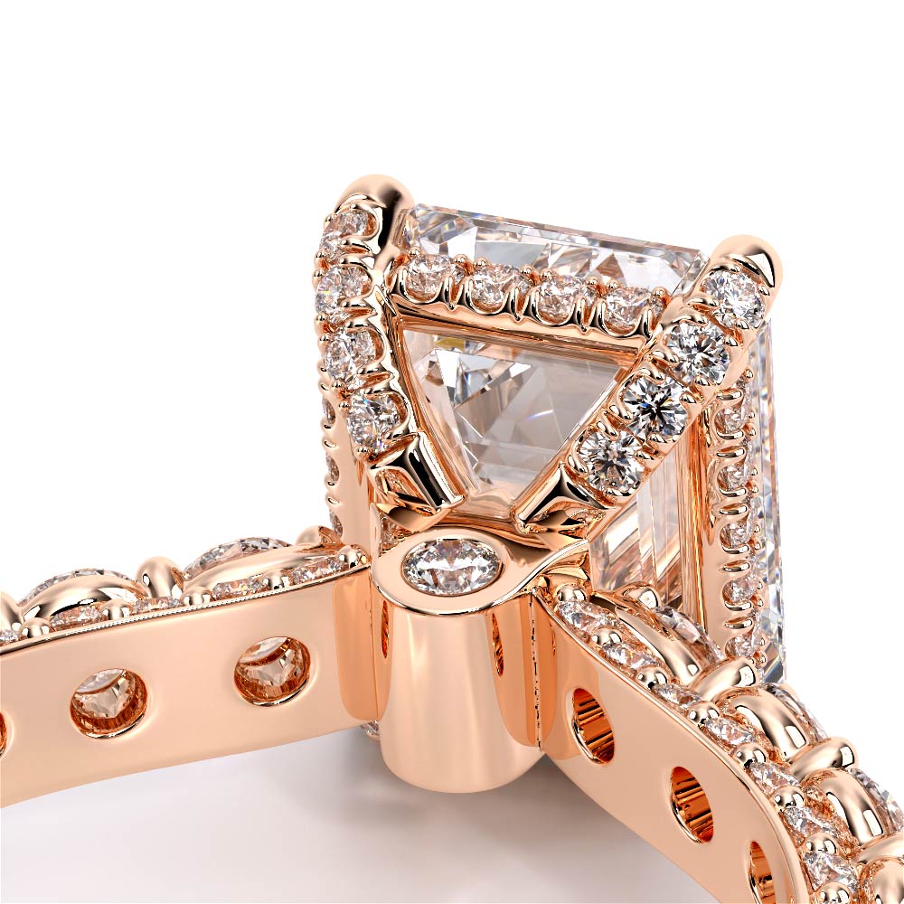 Verragio Pave Emerald Engagement Ring